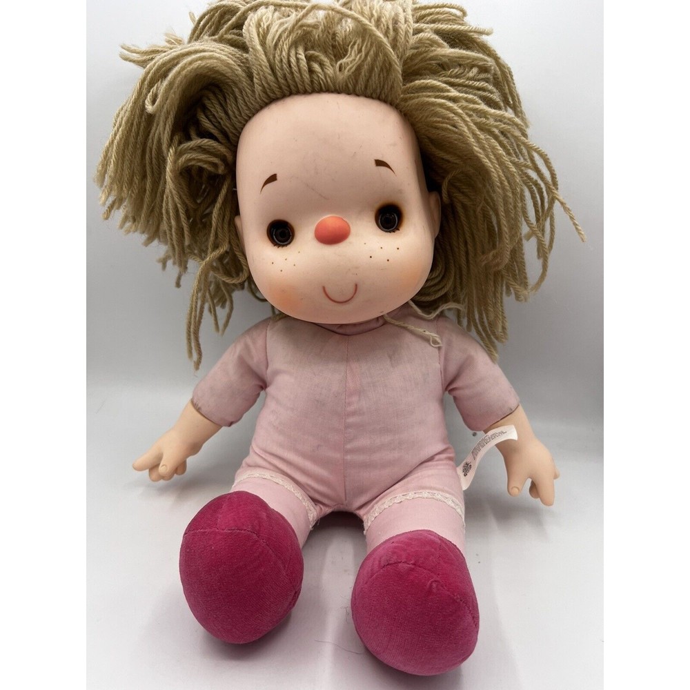 Vintage 1980 J. Shin Ice Cream Doll Girl Rare No Clothing Blond yarn hair